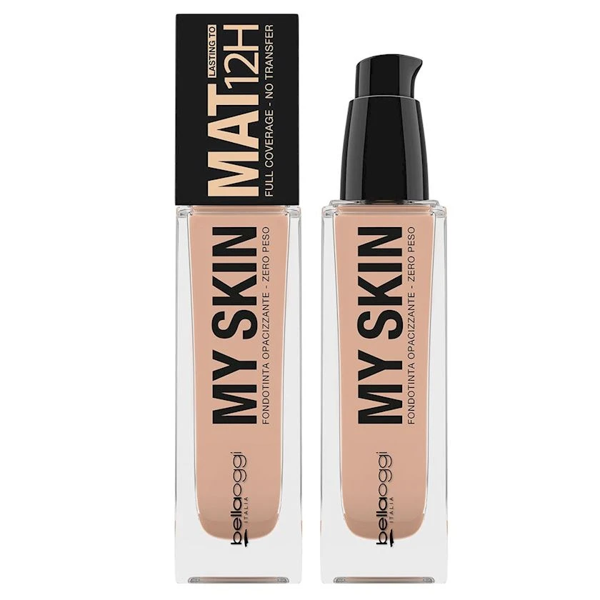 Tonal krem BellaOggi My Skin Mat 12h 002 Neutral Rosy 30 ml